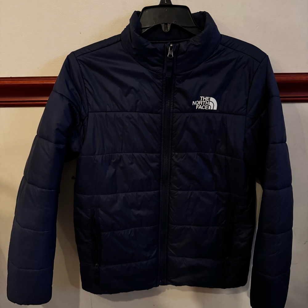 The North Face Kids Dark Blue Puffer Jacket